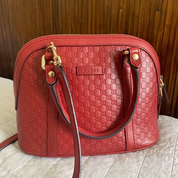 Gucci GG Supreme Monogram Emblem Nano Shoulder Bag Beige  Gucci monogrammed sachem handbag